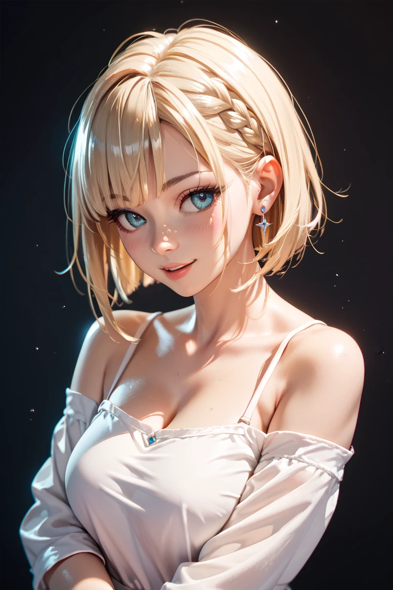 short hair, Short hair with bangs, Woman with pretty face,Cute little face, French Bob, White skin, Short brown hair and big eyes, Full body portrait shot 8k, Beautiful light、Big eyes, Beautiful woman, Young woman with bob cut, Full Shot,Best image quality, Completely naked