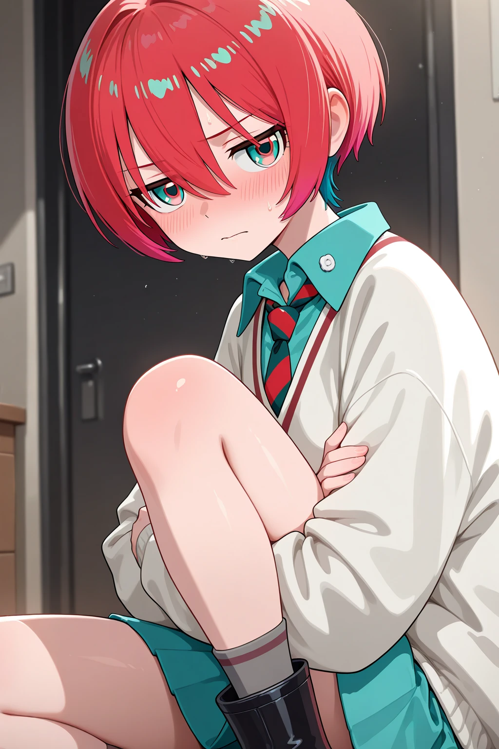((Highest quality)), ((masterpiece)), (be familiar with), Perfect Face, indoor, Bedroom, Watching the audience,
One woman, Inspiration,
Open Mouth, Ecstatic expression, blush, smile,
Small breasts, Flat Chest, Young Girl, , , Girl,
Short Hair, short hair,
Fully nude, Nipples exposed, Sex with a man with a big dick, 膣内ejaculation, Semen is taken, Insert a into your, Sex in missionary position, , Leg spread,