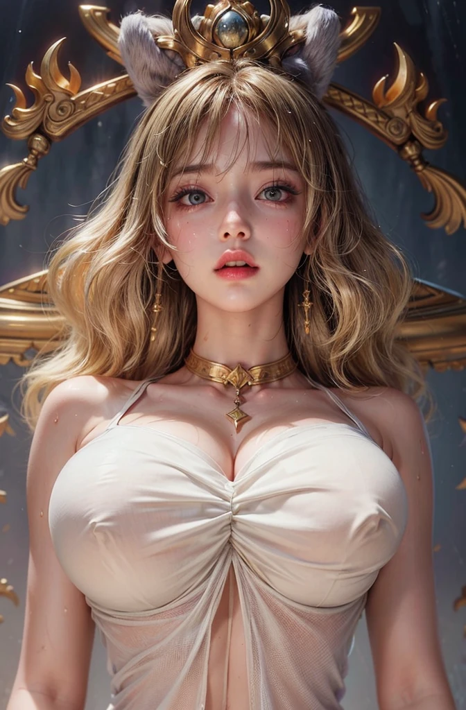 ((((Best Quality, 8K, 32K, masterpiece, 1.2)))),{{solo}},nsfw,{{{Artist: EUPHORIA's style}}},((perfect beautiful face:1.2)), ((pierced nipples, tags, chained nipples by chain:1.3)), ((kneeling, full body:1.2)), shacked hands, fetters, pierced clitoris, collar, embarrassed, blush, focus on breasts,
