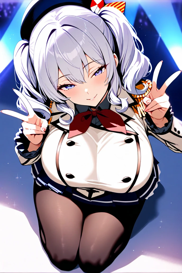 ((Highest quality, 8k, masterpiece:1.3)), Detailed eyes, (View from the front), Looking at the camera, ((Everything is Shining、Reflects light:1.2)), (Optimal ratio: Four fingers, One thumb), (Portraiture), (((One Piece Uta))), 1 Girl, Cute Face, Tilt your head, Half Body Shot, Counter Past, Blushing, smile, Outdoor, city, Expressive eyes, Perfect Face, , uta, Long Hair, Headphones, ribbon, Large Breasts, neck ribbon, Split Color Hair, Hair on one eye, Twin tails, Hair Ring, black ribbon, Are standing,1girl, split-color hair, hair over one eye, red hair, multicolored hair, long hair, purple eyes, two-tone hair, hair rings, headphones, ribbon, white hair, bangs, very long hair, medium breasts, white reverse Bunny, huge smile, ,Reverse Bunnysuit,breasts, 1 girl, meme outfit, bangs, reverse bunny suit,, reverse outfit, heart patty, big tits,
