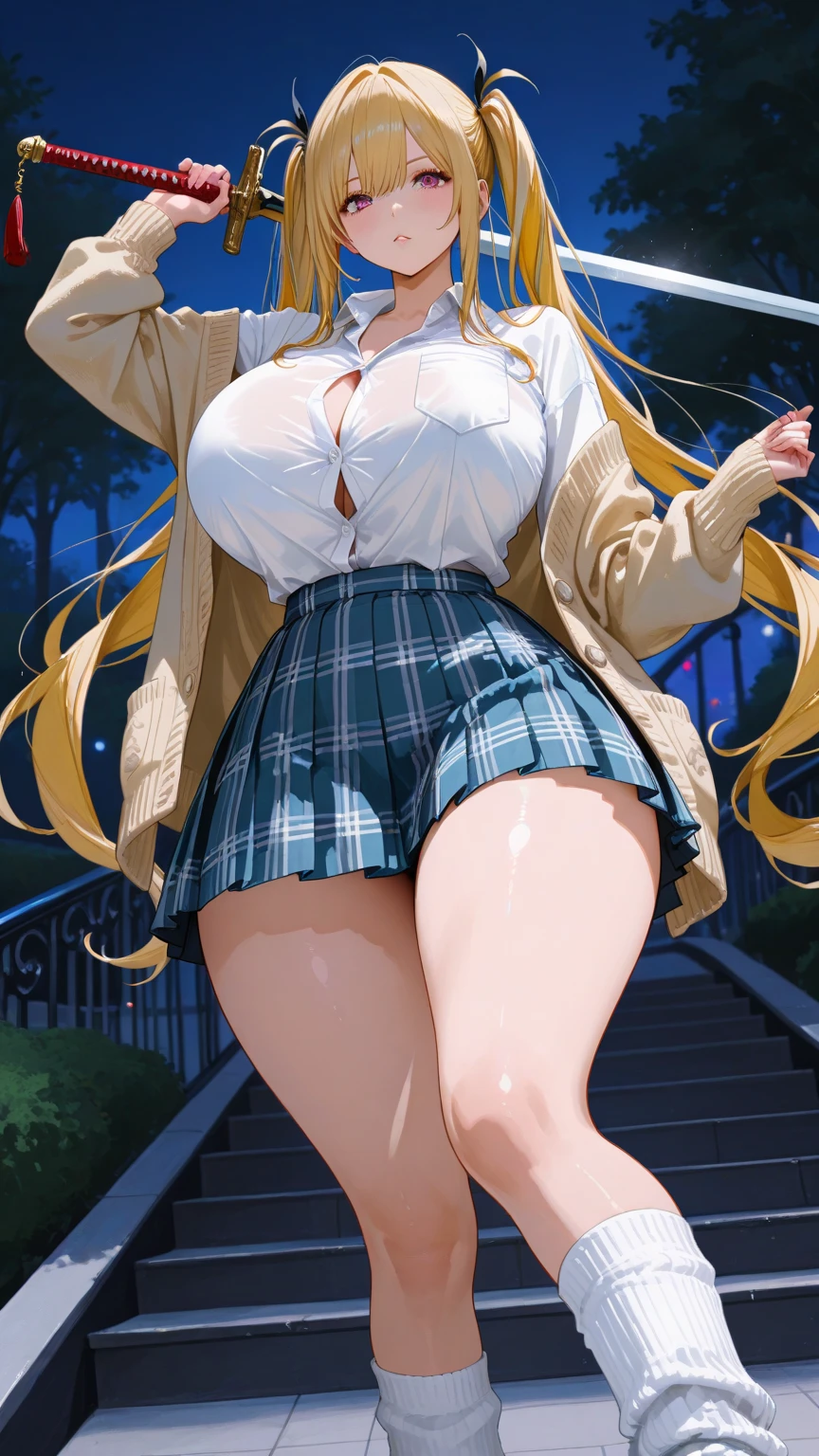 ((highest quality、High resolution、Highly detailed CG Unity 8K wallpaper))、detailed face、perfect body、unparalleled beauty、beautiful breasts、open your legs、erotic expression、I'Iはあなたを誘惑しています、Love juice dripping from the vagina、((She lifts up her skirt and doesn't show her panties))