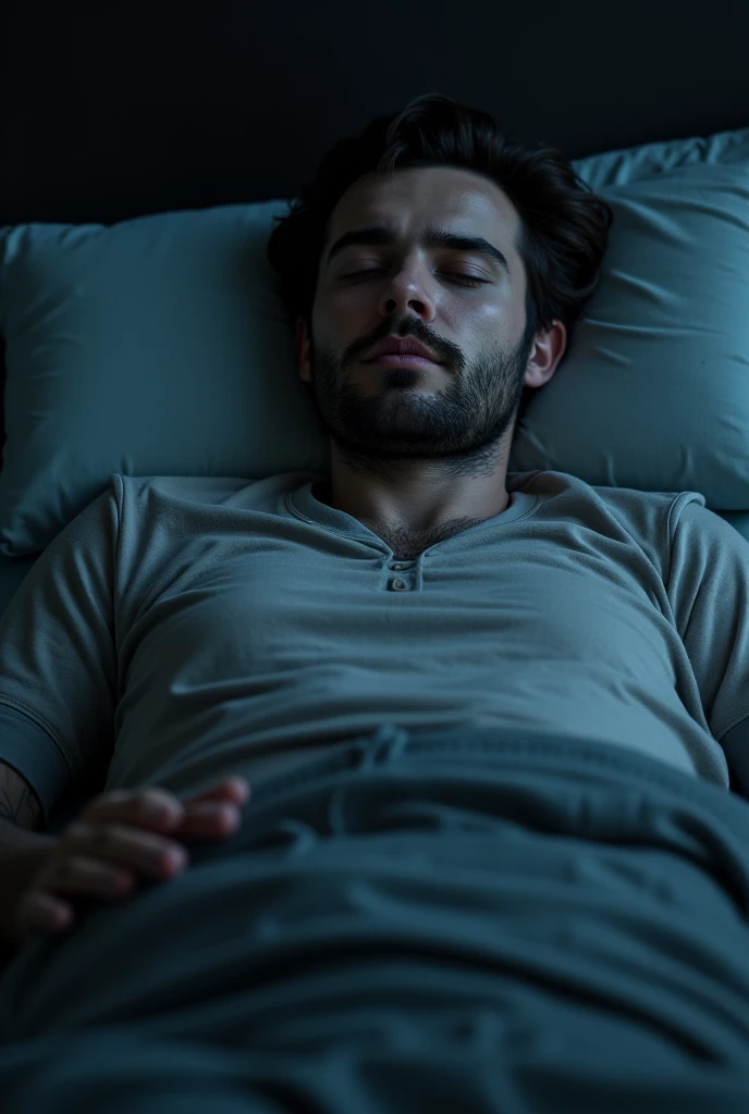 A BillMatheson man sleeping in the bed