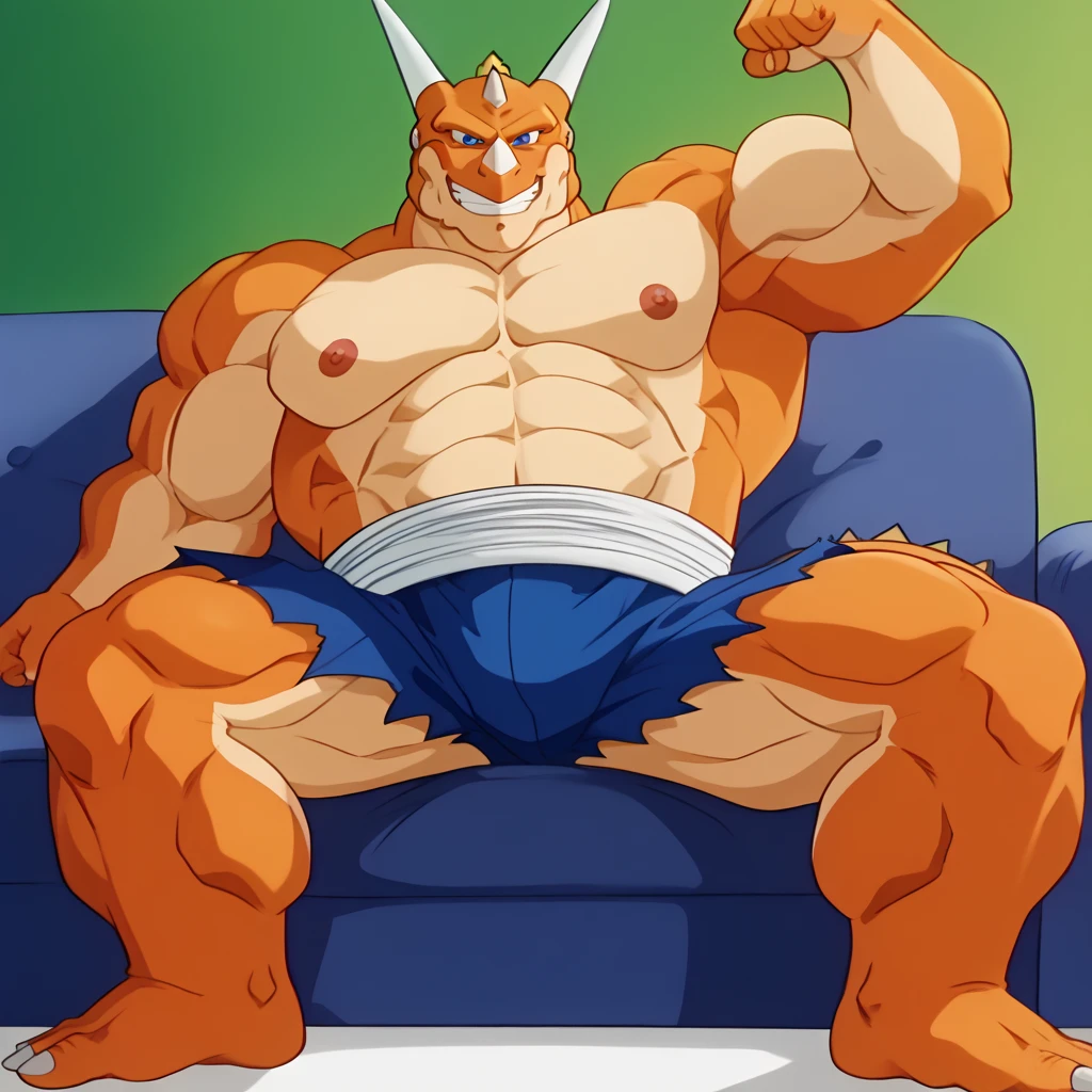 <lora:Rath_Ben_10:1.2>, rath_(ben_10), muscular, muscular_male, muscular_anthro, beach, big penis, big balls, solo, by_latchk3y