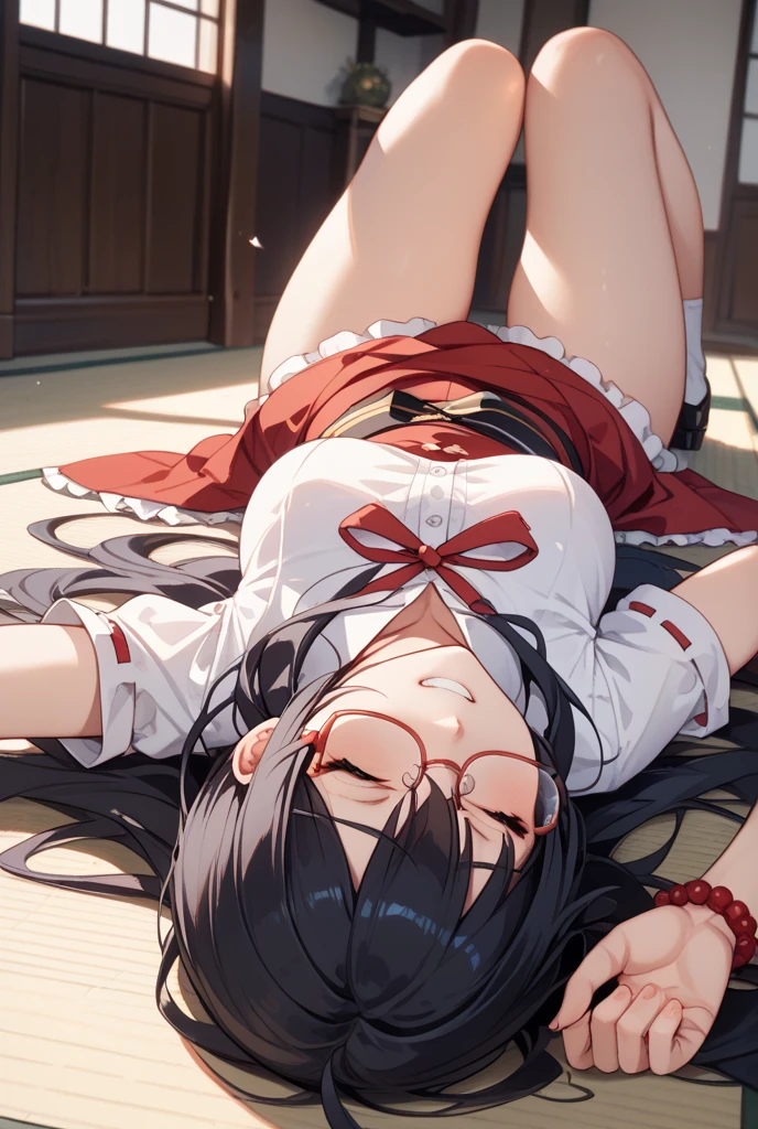 sakura hagiwara, long hair, black hair, (brown eyes:1.2),