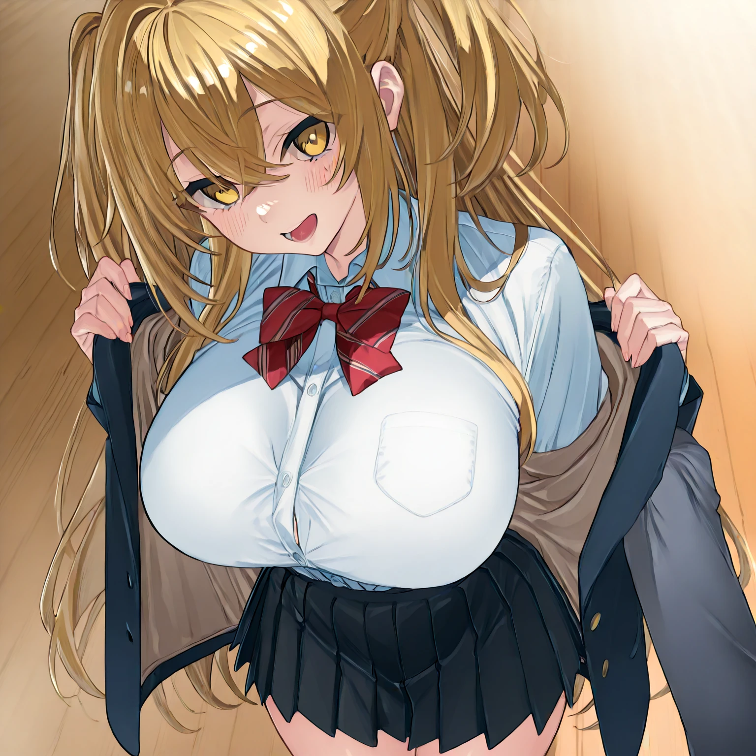 Ultra-definition image quality、beautiful girl、high school girl、One Man、18-year-old、long hair、Bangs、A woman rides on top of a man、Cowgirl、Sex、sex、Blazer uniform、Short pleated skirt、classroom、Highest quality, Butt、tits、Thighs、Spread your legs and put your penis in your pussy、Orange Panties、ムレムレのButt、汗ばんだButt、pubic hair、Reaching orgasm、Sweaty crotch、She pulls up her jacket to reveal her orange bra、Orange Bra、Angle from directly below、Pushing her panties aside, her vagina is visible、Inserting a penis into the vagina、Cowgirlfuck、Shaking breasts、