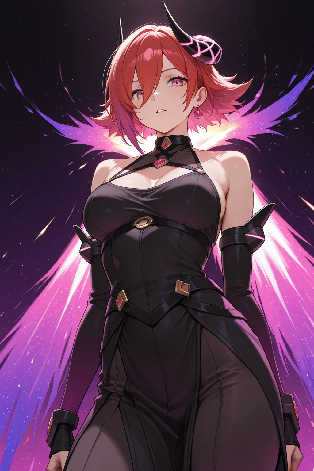small breasts,realistic, <lora:haman_karn_lora:0.6>, haman karn, 1girl, mature female, masterpiece, spacenoid queen, mistress, goddess,jewelry bodysuit,