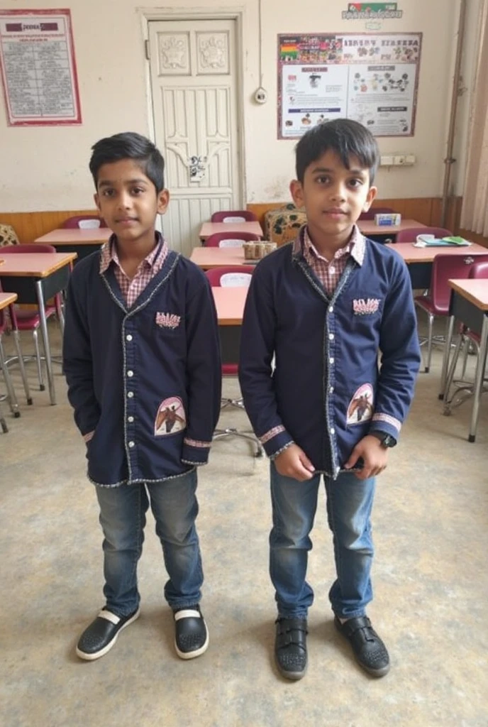 Twins and a boy