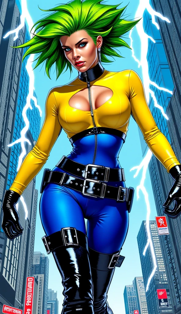 ((gwen)), full body pose, dynamic image, perfect anatomy, perfect composition, detailed face, Toyal drama island, ((detailed face)) , Female in middle of image,(( official art)), concept character, ((teal lipstick)), character design, sketch,doodletits,, sexy lips, (gigantic breasts:1.1), skindentation, breasts,black leggings, official illustration, illustration, detailed face, beautiful intricate eyes, curvy milf, 1:2), closeup, titsnipples, hourglass waist, slendered ans, wide hips,