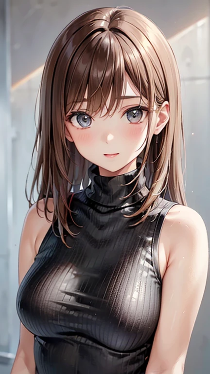 masterpiece、High resolution、high quality、High definition、young woman、Courting face、Beautiful Lips、near、Rubber Suit