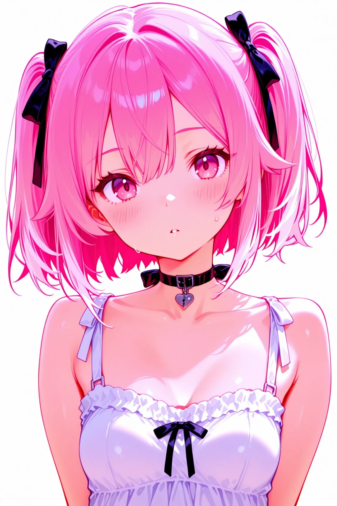 (best quality:1.2), (highest quality:1.2), (perfection:1.1), (flawless:1.1), urban street, 1girl, (evil face, terrifying look, sadistic, dominant:1.1), (sharp smirk:1.1), (loli:1.1), cute short pink dress, (blushing:1.1), colorful short hair, small breasts, (best quality eyes:1.1), highly detailed, 8k, best quality resolution, (most beautiful upscale:1.1)
