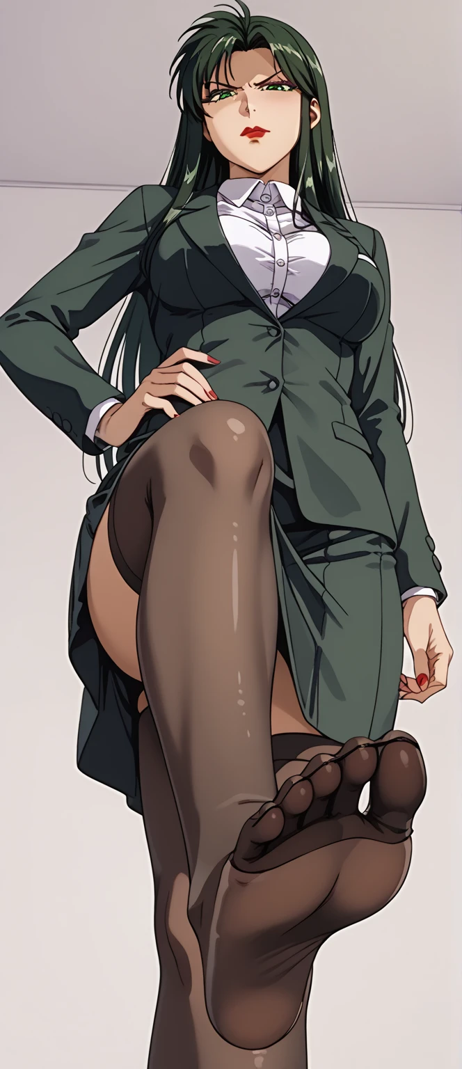 takeda hiromitsu style,score_9, score_8_up, score_7_up,12 years old,nsfw,Top model body:1.1, perfect legs, lift jewelry:1.3,urination:1.5,embarrassing:1.3, provocative , sexy high heels, high heels, pantyhose, myself peeing, wet her clothes, pee desperately, Desperate pose to pee, pee running down her legs, stand up,she is wet with love juices,,cum in pussy