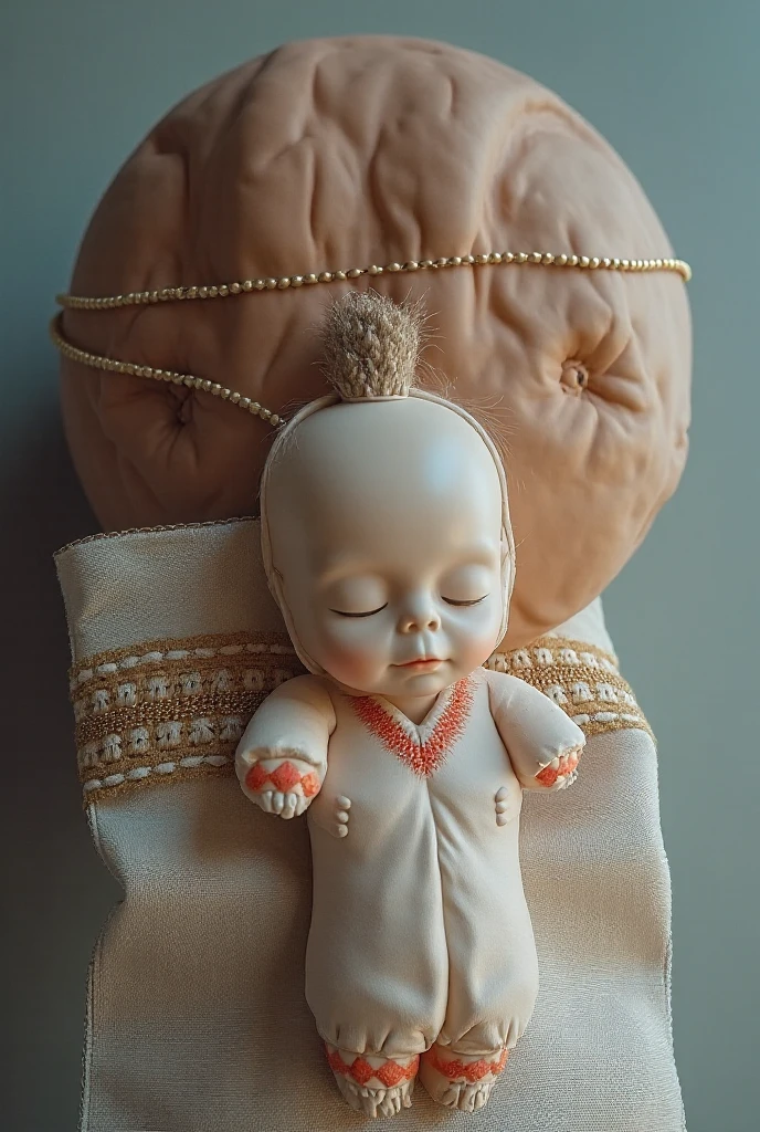((Masterpiece)), (((best quality))), hips wide open, ((blue colour eyes)), (((long brown hair))), (((shot White dress))), ((little girl)), (cute), ((a face that looks sleepy)), ((blue silk robe)), (((only one girl)))