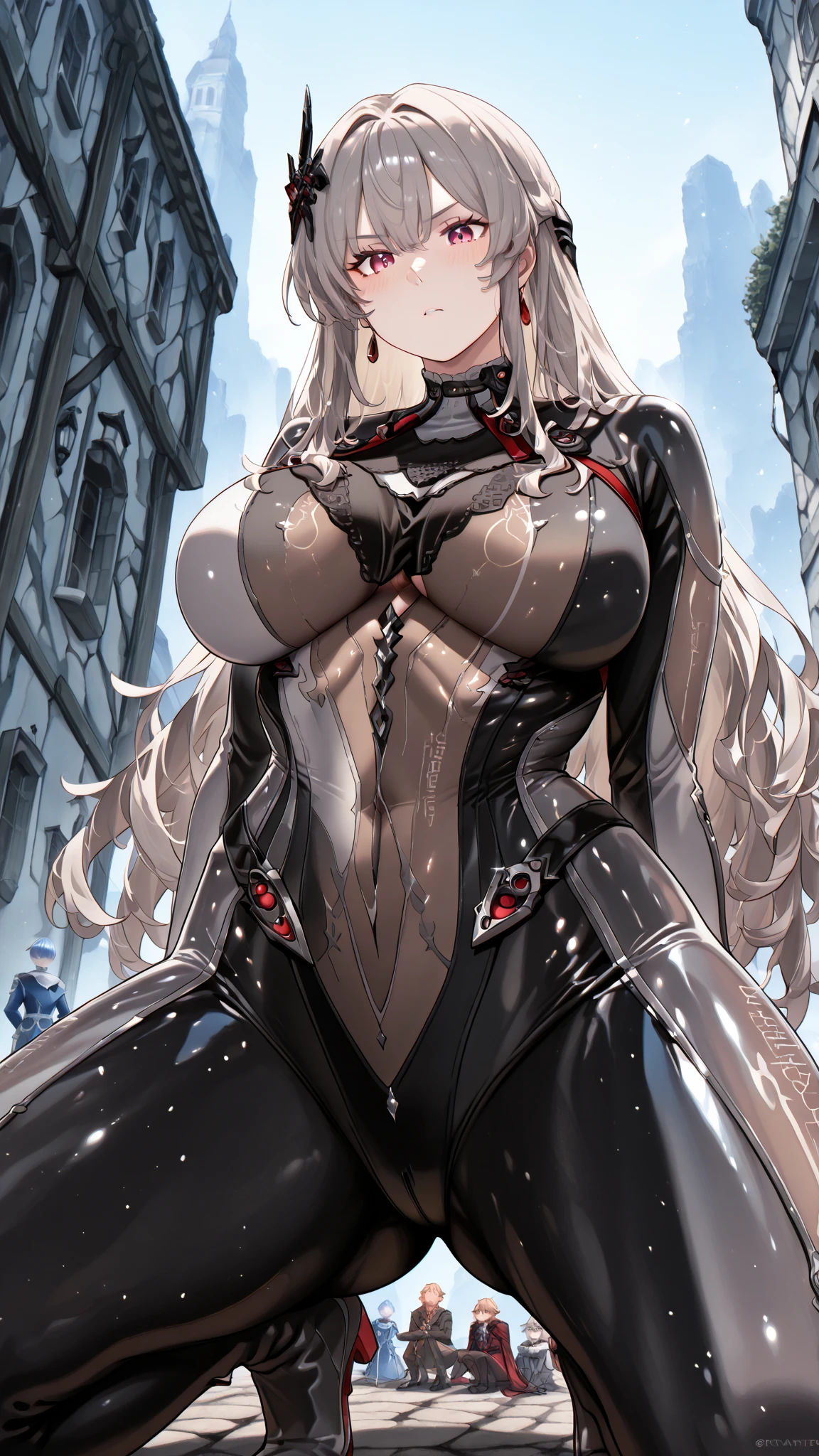 1girll,Huge breasts, solo, She's wet, Erotic Spider-Man uniforms,,Tong,bikini,Take aphrodisiacs,Lewd expression, exteriors, Skysky,the night, Yellow-haired,long hair flowing, exposed bare shoulders, standing on your feet,Bigchest, wetclothes, From the front side, dual horsetail, mostly cloudy sky, Wet hair (((tmasterpiece),(Very detailed CG unity 8K wallpaper),best qualtiy,Open-mouthed,solo,1girll,cinmatic lighting,detailed back ground,beatiful detailed eyes,Bright pupils,(Very fine and beautiful),(Beautiful and detailed eye description),ultra - detailed,tmasterpiece,)),facing at camera,Leakage out of the breast,Expose the genitals,nakeness,leering,Protruding underparts,Camel toes,cleavage,legs are open,Climactic expression,Cocked buttocks