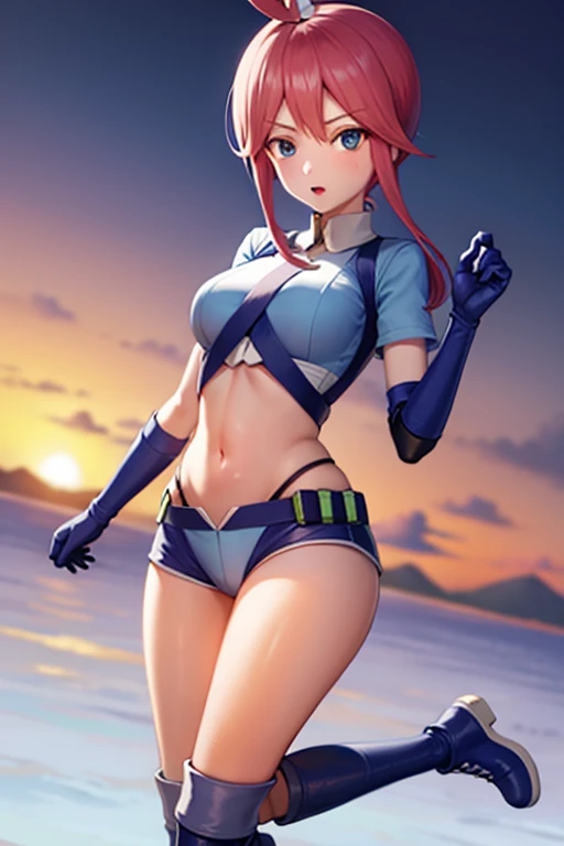 Kamiasto ayaka，Comic cover style，moisturized, Radiant and pink skin，Fit snugly to the breast，cleanness，Fat ass，Naked，exposing your navel，Exposed crotch showing through，Expose the lower half of the breast，Expose all breasts，Leak points，Expose the lower buttocks，exposed，Pink lip flap，Jet black，Dense pubic hair，brown ，Comic title，Mature woman，Skimica style，A loving expression，Seaside vacation，Passionate，Ragged skinny silk