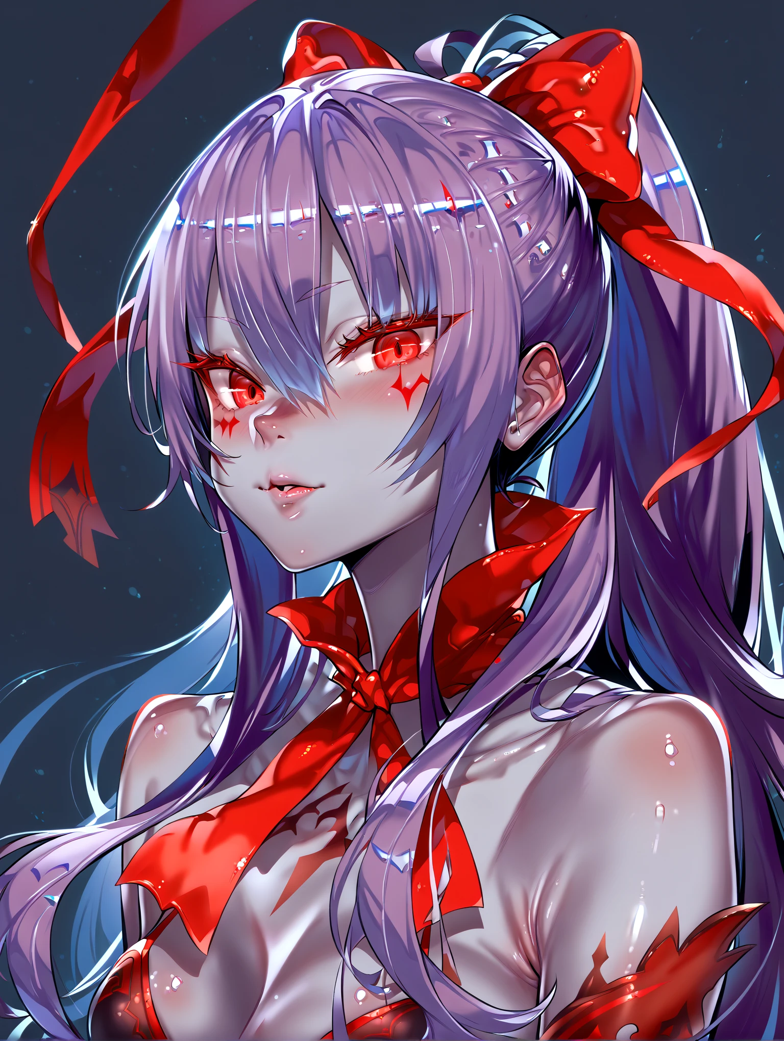 purple, blood, red crosses, hell, sin, white snakes