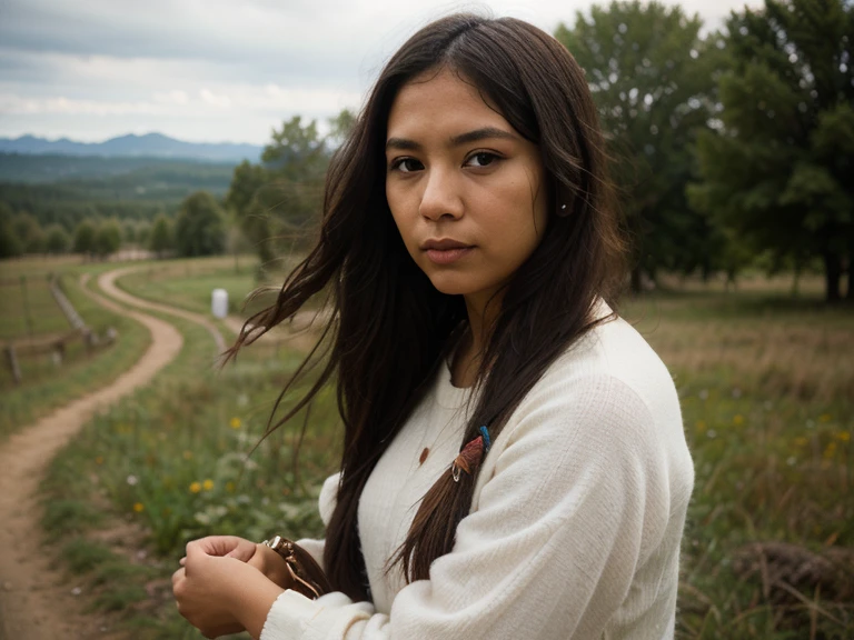 Indigenous woman prisoner and chief