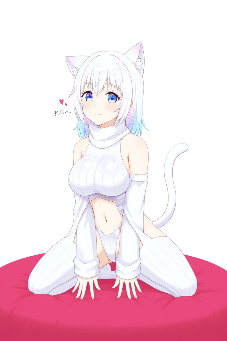 ((masterpiece)), (best quality), (ultra-detailed), photorealistic, (best illustration), ((an extremely delicate and beautiful)), 1girl, solo, short hair, tiger ears, [:tiger tail under:0.2], white hair, two-tone hair, no clothes, nude, (showing pussy:1), naked, cross-laced, closed eyes, smile, breasts, after bath, detailed scenery, low twin braids, twin braids, hair ornament, bracelet, (showing nipples:0.9), blush, sly grin, teasing, gigantic breasts, holding breasts, ass, huge ass, ultra giantess, sitting on planet.