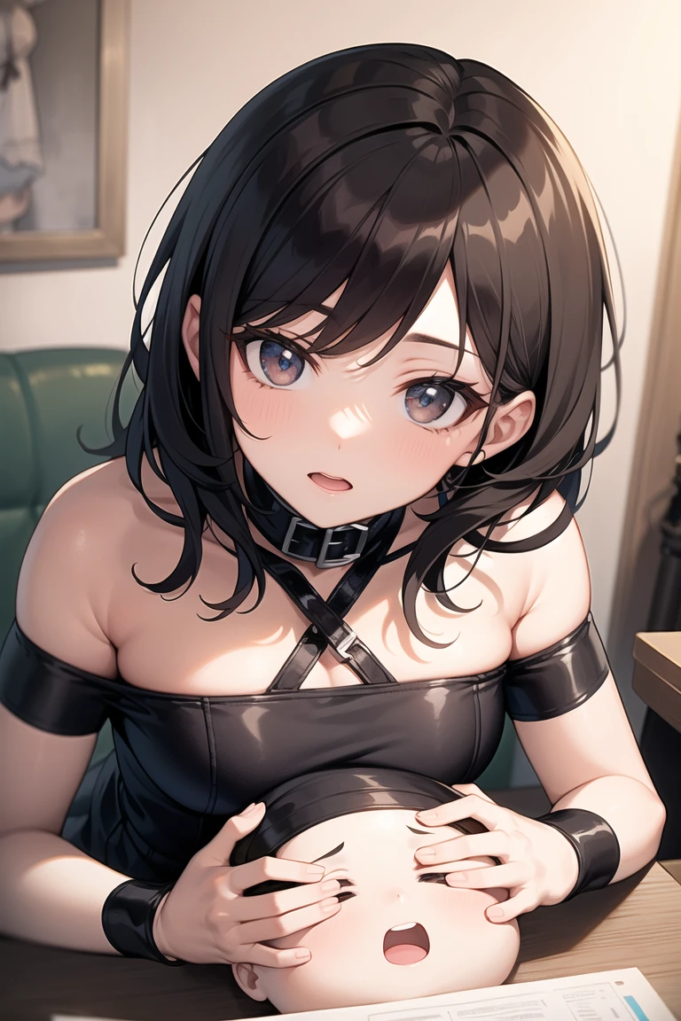 orgy party dress、masturbation girl half naked headband Masturbation Squirting Feels good spread your legs sit on a chair Cramp Ahegao Intense masturbation Wet crotch、love juice、Erotic