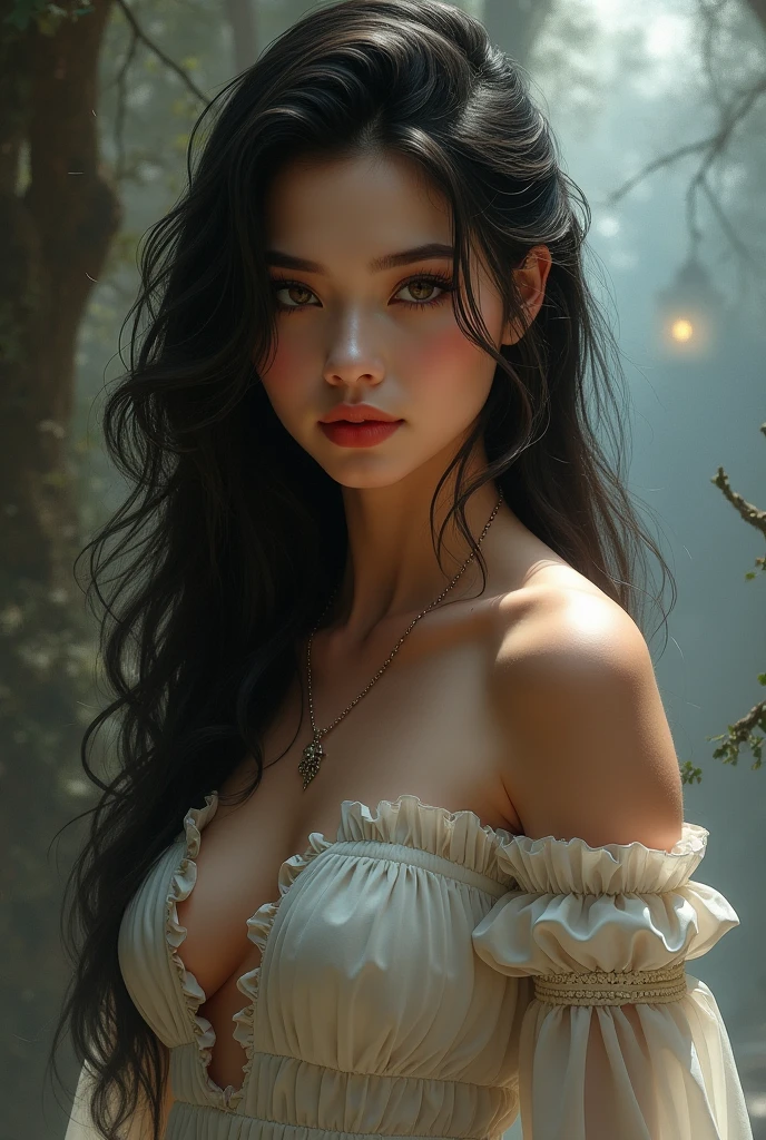 A female hear is very long