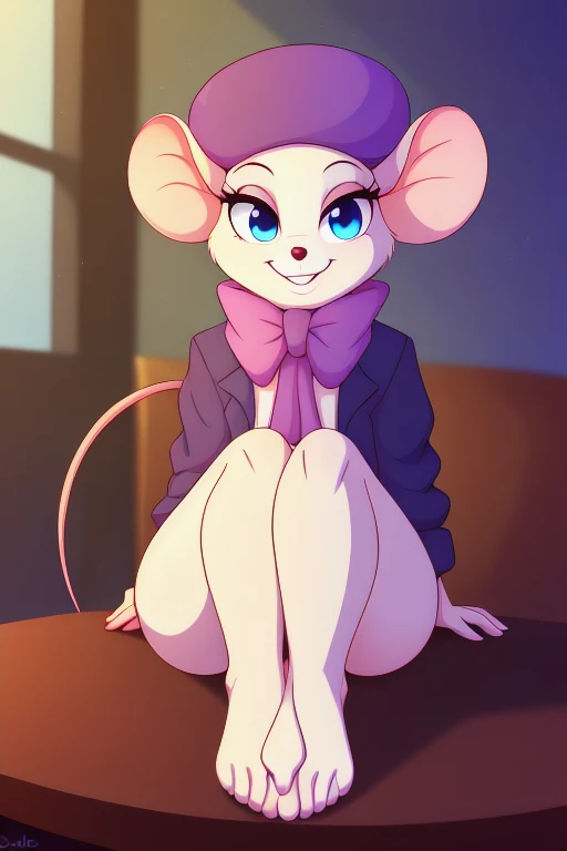 ( masterpiece:1.4), (RAW photo, high resolution, high detail, best quality), (high detail), (sharp focus:1.3), looking at viewer,
room, hanger, door, (((((anthro female mouse with penis)))) ), white fur, (high quality detailed head:1.2), (detailed clear eyes:1.3), (detailed fluffy fur:1.4) , (wear black business suit, black mini skirt, white blouse) , detailed limbs,
(penis:1.5), break,
(shaded),detailed ambient light, (detailed lighting),(ambient light on the body), low angle,
by derpyrider, by Alphonse Mucha, by Bonifasko ,
<lora:Add More Details:0.7>,