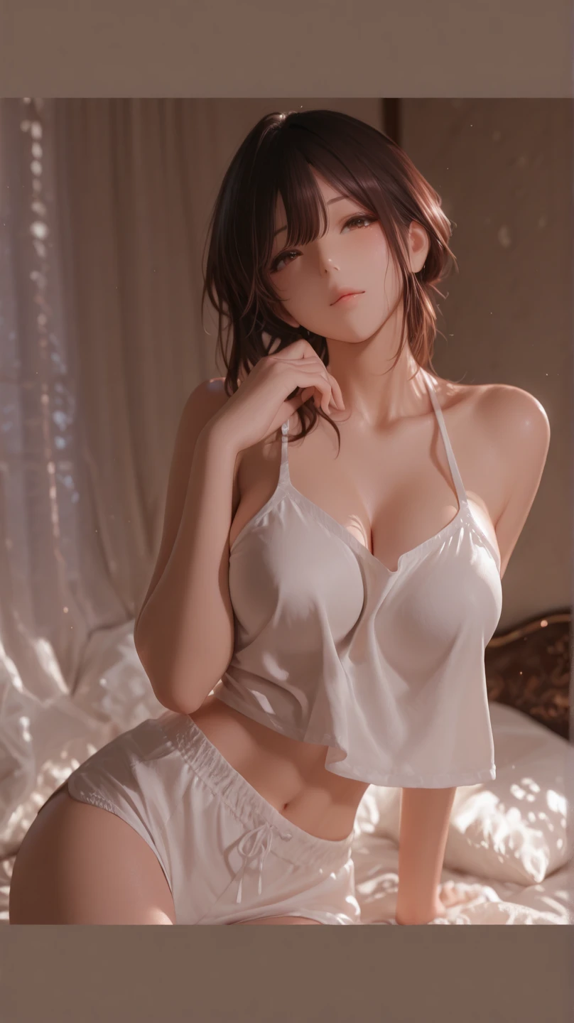 1girl,porn image,nsfw,(sex),all fours,top-down bottom-up,sweat,(ultra detailed skin),curvy,petite,beautiful breasts,large breasts,pale skin,pointy breasts,erect nipples,(fantasy art,Highest image quality,Hyperrealist portrait,(8k),ultra-realistic,best quality, high quality, high definition, high quality texture,high detail,beautiful detailed,fine detailed,extremely detailed cg,detailed texture,a realistic representation of the face,masterpiece,Sense of presence,Dynamic,bold),ponytail,(thin hair),(soft hair),(straight hair:1.5),Swept long bangs,extra light coppery amber hair,hair over one eye,girl,mecha_girl_figure,school uniform
