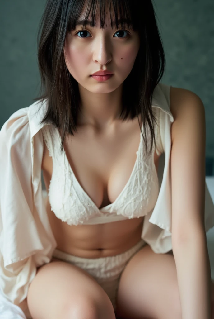 very cute and beautiful girl,(Highly detailed beautiful face),(((A very cute face like a top Japanese idol)))、White blouse,ribbon,(Pleated check mini skirt),
Black Hair,Wooden classroom,
(Highest quality,masterpiece:1.0),Absurd,High resolution,Highly detailed background,Long Hair、Bright colors、(((sleeping face)))、Very beautiful big eyes like a famous Japanese idol、Glasses、Full-fledged panties、(((closed eyes)))、((((Sleeping on the floor))))、sleep、Unbuttoned、(((bra)))