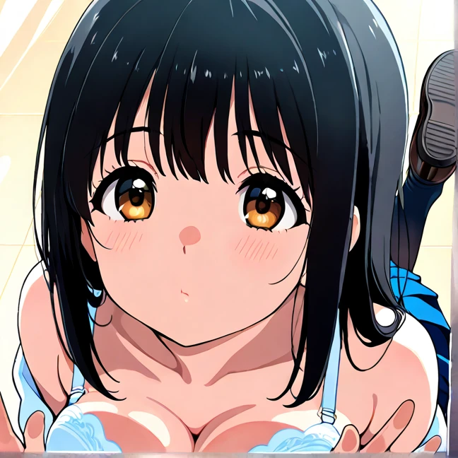 3d、3D、High resolution, Ichigoya,Full nudity、girl、cute 、Thick pubic hair、Nipples、Thighs、Eyes of Love、Sweaty、Sweat in the crotch area、Young Face、beautiful, 写真のようにGenuineな画像、In detail、High resolution、masterpiece、4K,8K.Genuine、Ultra Clear、short hair、Young face、The background is a school classroom
