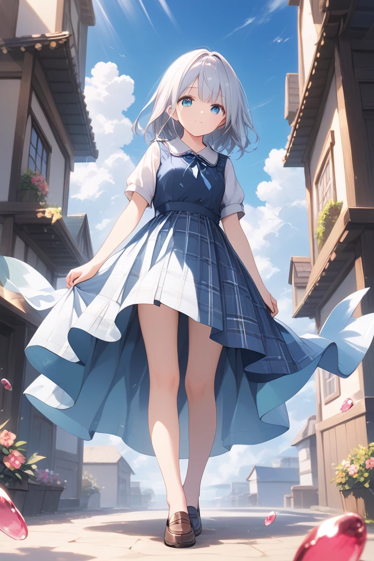 The strong wind is showing her white cotton panties、The strong wind is showing her white cotton panties、Kyoko Otonashi Maison Ikkoku Low Angle、Long skirt、強風でHolding the flipping skirt with your hand、The strong wind is showing her white cotton panties、:((Holding the flipping skirt with your hand))