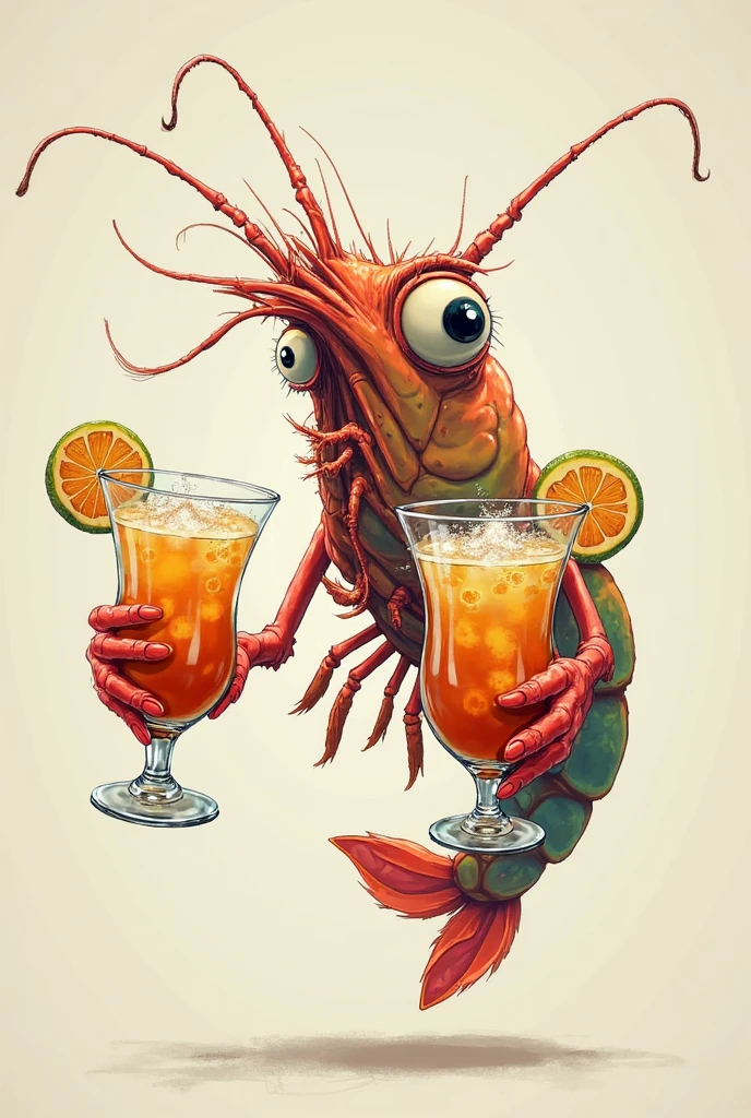 the lobster and martini glass