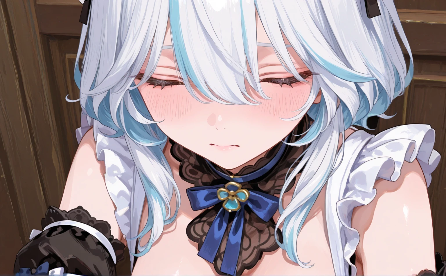 High resolution, masterpiece, Highest quality,Strangulation、strangle、Hanging、hanging、asphyxia、Strangled with a rope、Pale face、Tears、Drooling、Sweat、Close your eyes、Heterochromia of the iris、Hollow Eyes、Cry、Struggling、Chokehold、rope、Hand and foot restraints、Hands above head、Both arms restrained、Both feet restrained、Bondage、imprisonment、Lying on your back、Small breasts、slacks、Purple Hair、Inner colorlight blue、Gradient color hairstyle, diagonal bangs, Asymmetrical bangs, short hair、Asymmetrical Short、Heterochromia of the iris、Attractive eyeusic、magic、Fallen Angel、imprisonment room、torture、Bullying、Crucifixion、handcuffs、Lock