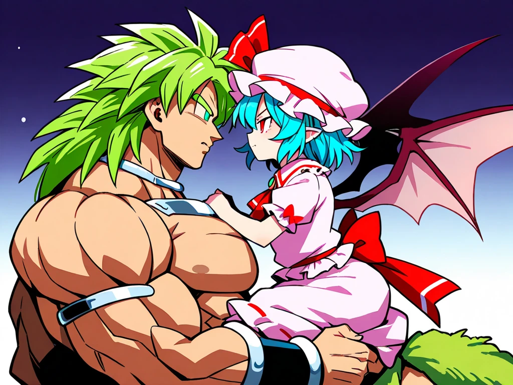 Huge muscles,cramped clothes,Young boy,,(((8-year-old boy)))Blue hat,Spiky Hair,Red vest,An innocent smile,Double teeth,Beyblade battle,Huge penis,Crying face,Anal Sex,rape,Body Harness,A lot of drool and sperm,Demon body and wings