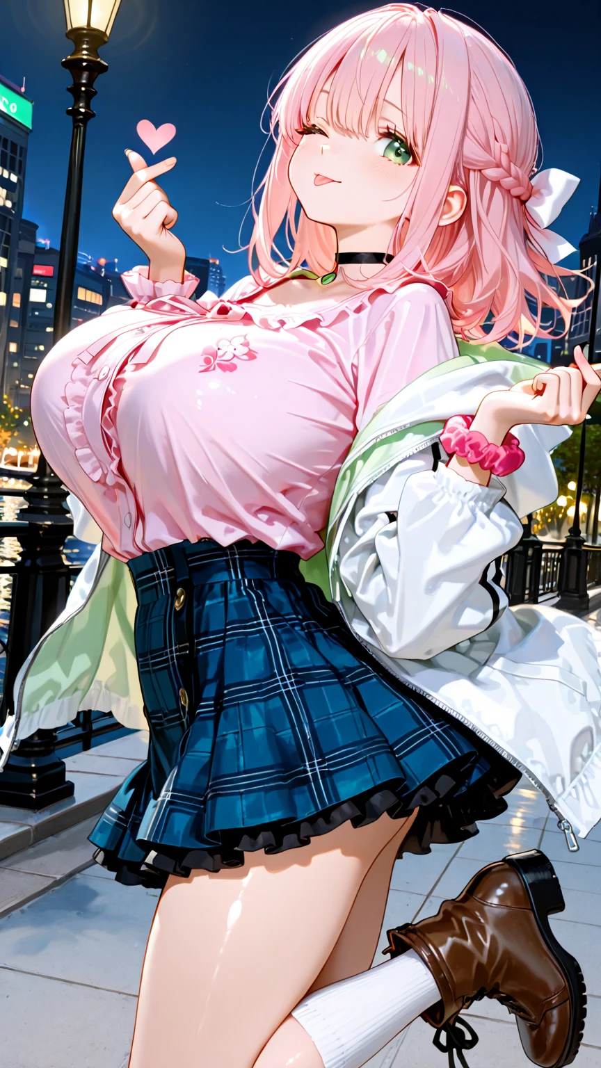 (Masterpiece, BestQuality:1.3), (ultra detailed:1.2), (hyperrealistic:1.3), (RAW photo:1.2), High detail RAW color photo, professional photograph, (Photorealistic:1.4), (realistic:1.4), (Pink Hair:1.5), professional lighting, perfect anatomy, (Big Breasts:1.2), (blush, detailed face), (A happy smile:1.7), Trending Hair&Trending Hairカラーをランダムに, earrings, necklace, bracelet, sexly, erotic sexly, Random sexy gravure poses, (flight attendant woman、The background is the airport、friendly smile、Bobcut、Pose with skirt lifted up a little:1.3)