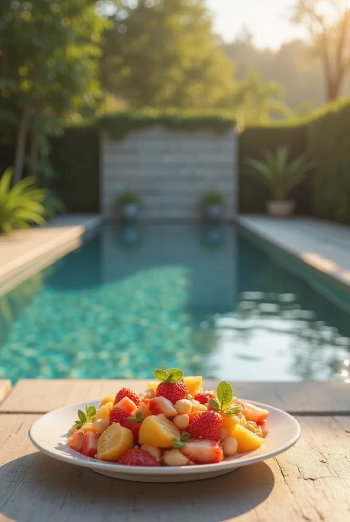  Young cute handsome face beautiful white skinny soft skin without shirt naked hat eating watermelon slice cute butt ass of man standing in a pool