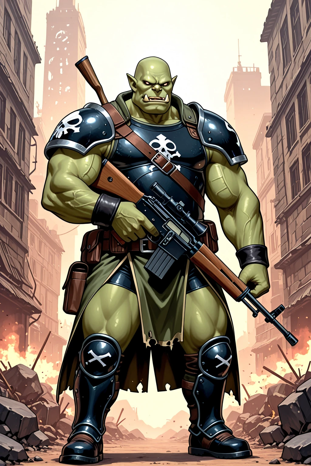 dieselpunk, ((inked, splash art, cover, masterpiece, high quality, best quality, high resolution, ultra-detailed, 8k:1.4)), 1man, solo, 1head, kind expression, a man wearing a leather mask in a boxing ring, portrait of Lucha Libre DJ Green, Lucha Libre, Mexican warrior, cactus leather mask on face, leather mask on face!,  leather mask on face!!, muscular body, very massive body, very massive body, fat body, wrestler, red hair, army pants, cactus warrior, warrior with green mask, Lobo, comic book, LuchaLibre, post-apocalypic background, combat pose, pocket comic, by Todd McFarlane, complex, tonemapping, sharp focus, perspective, upper body, viewer looking at the viewer