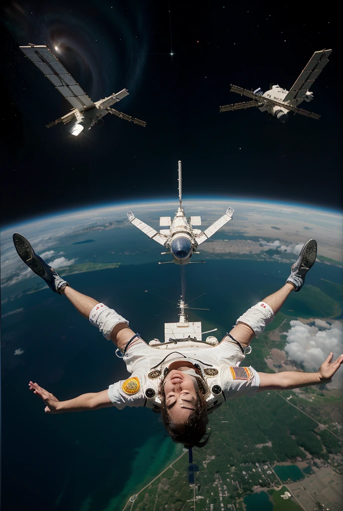 Jets crash with female astronauts.