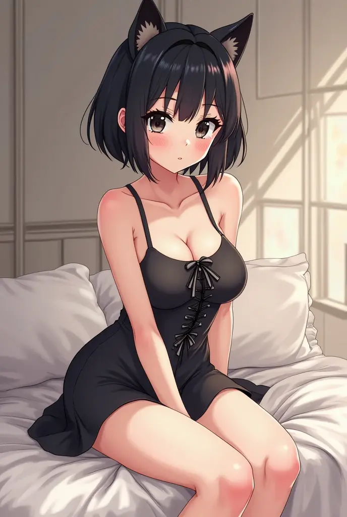 (((Completely naked))),(((Completely naked, lowering her waist and spreading her legs in an M-shape))) ,(((Please open your vagina with the fingers of both hands.)))Anatomically correct, (((masterpiece))), (((highest quality))), (((Very detailed))), (((High resolution))), ((Ultimate cuteness)), Perfect hands, Perfect Fingers,(((Perfect vaginal opening))), (((Excellent anatomy))),futa enjoying sex,Beautiful face in every detail, Sparkling brown eyes,Shiny brown hair, (Slightly thicker), Small Ass, Small breasts, ((Thick thighs)),(((1girlnsfw))), ((Charming smile)), (((blush))),(((embarrassed))),(((ahegao))