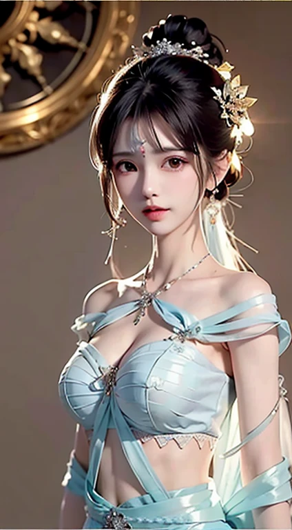 A beautiful girl in Hanfu costume, ((A light silk shirt nightgown in dark purple with various patterns)), ((Trendy hairstyles))short hair, jewelry, earrings , Necklaces and Necklaces, Slightly slanted eyes,Large, carefully drawn black eyes, Careful makeup, Thin eyebrows, High nose, Small beautiful red lips, No smiles, Pursing your lips, Pink Cheeks, Wide open chest, Large Breasts, proportional breasts , Narrow waist, The thighs are boldly visible through the slit, ((White underwear))Chinese Hanfu style with transparent skin, Imaginary Art Texture, Bright and realistic colors, RAW Photos, Realistic photos, Ultra-high-quality 8K surreal photos, (Effective fantasy lighting effects: 1.8), 10 x pixels, Magical Effects (background): 1.8), Very fine eye, Full body portrait of a girl, Chinese royal garden background , Dynamic posture, (((Very elegant and beautiful, Perfect detail, Very detailed))),