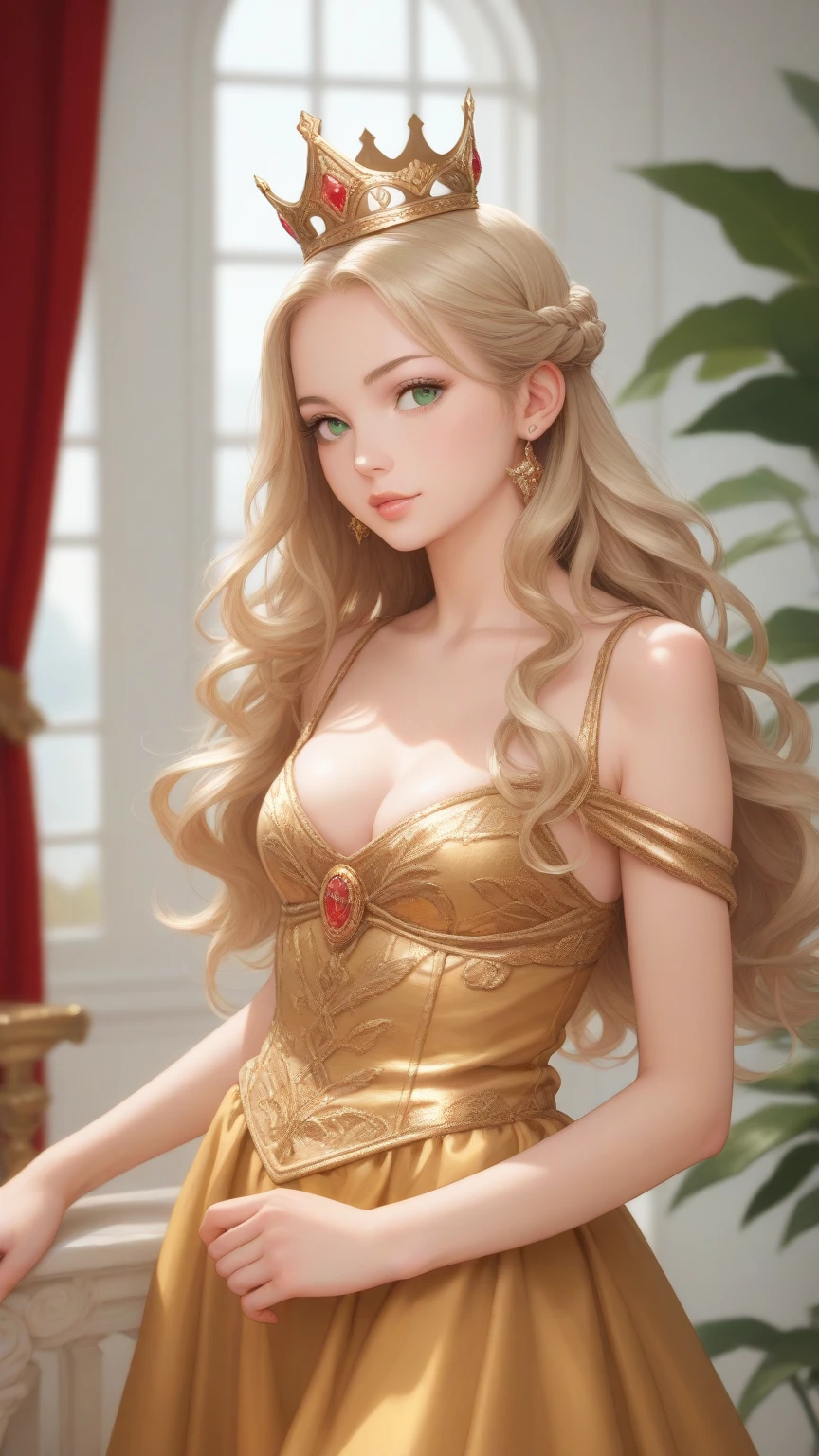 (best quality,4k,8k,highres,masterpiece:1.2),ultra-detailed,(realistic,photorealistic,photo-realistic:1.37),portrait,model,half body,female,beautiful,gorgeous,exquisite face,detailed eyes,detailed lips,charming smile,delicate skin,perfect makeup,subtle contours,high cheekbones,long neck,graceful posture,flowing hair,elegant dress,fashionable,stylish,confidence,serene expression,soft lighting,studio setup,vibrant colors,subtle color grading,artistic background,textured background,professional photography.