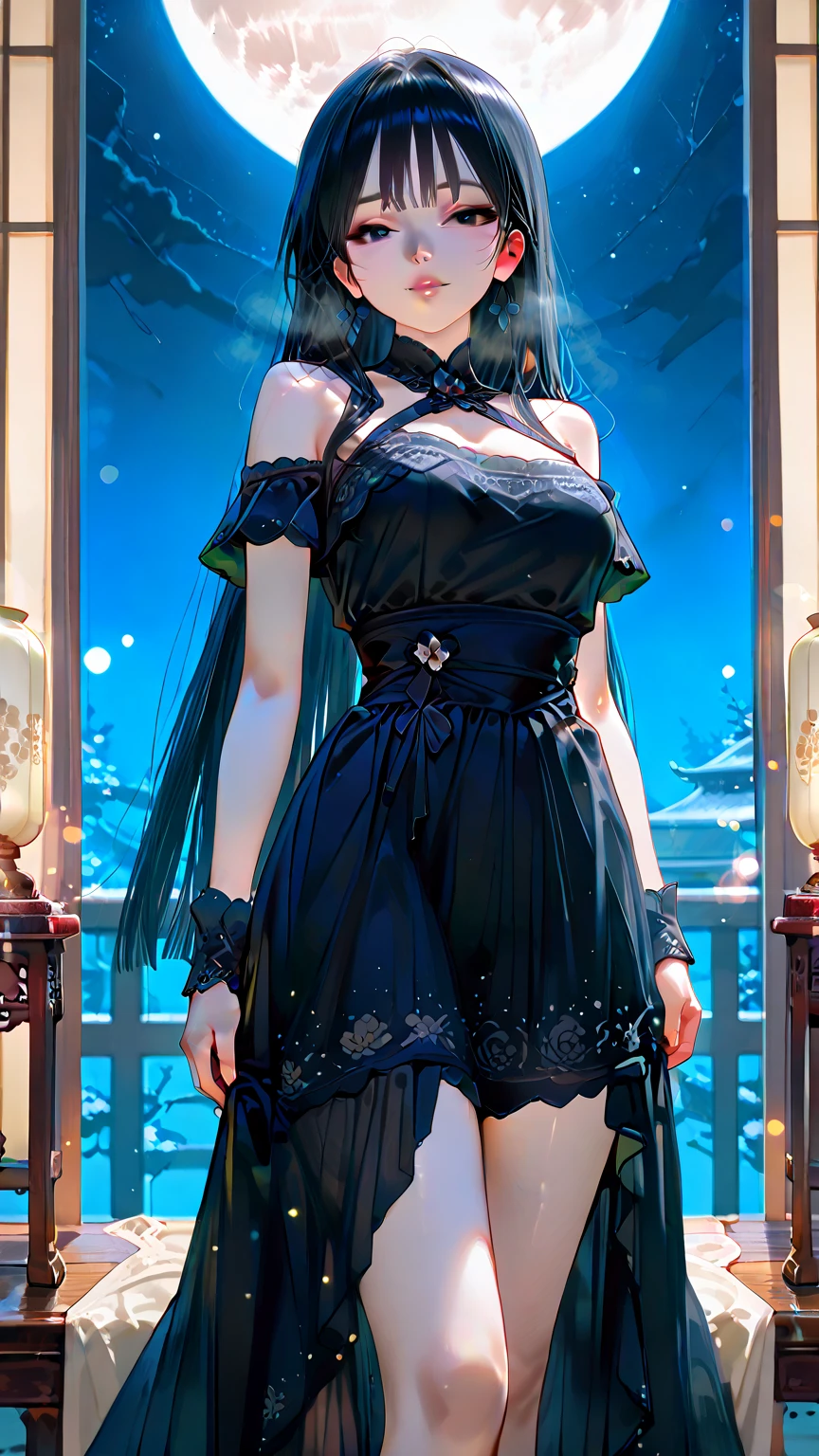 upper body, standing, (masterpiece, high quality, best quality), (colorful),(delicate eyes and face), volumatic light, ray tracing, bust shot ,extremely detailed CG unity 8k wallpaper,solo((flying petal)),(Flowery meadow) sky, blue sky, sunny, light, fantasy, windy, magic sparks, outdoors,((church)), flowers,
(cowboy shot),
,1girl,solo, Seele Eternal Night, Seele Vollerei, standing, looking at viewer,
no shoes, frills,dress, hair ornament, bare shoulders, medium breasts, bangs, blue hair, very long hair, colored inner hair, multicolored hair, two-tone hair, black pantyhose, blue dress, wrist cuffs,blue eyes,seele vollerei, thigh strap, strapless dress, blue flower, hair flower, cleavage, blue rose, sleeveless dress, hairband, low black wings, feathers,
<lora:Seele Eternal Night_20231121151138-000010:0.75>