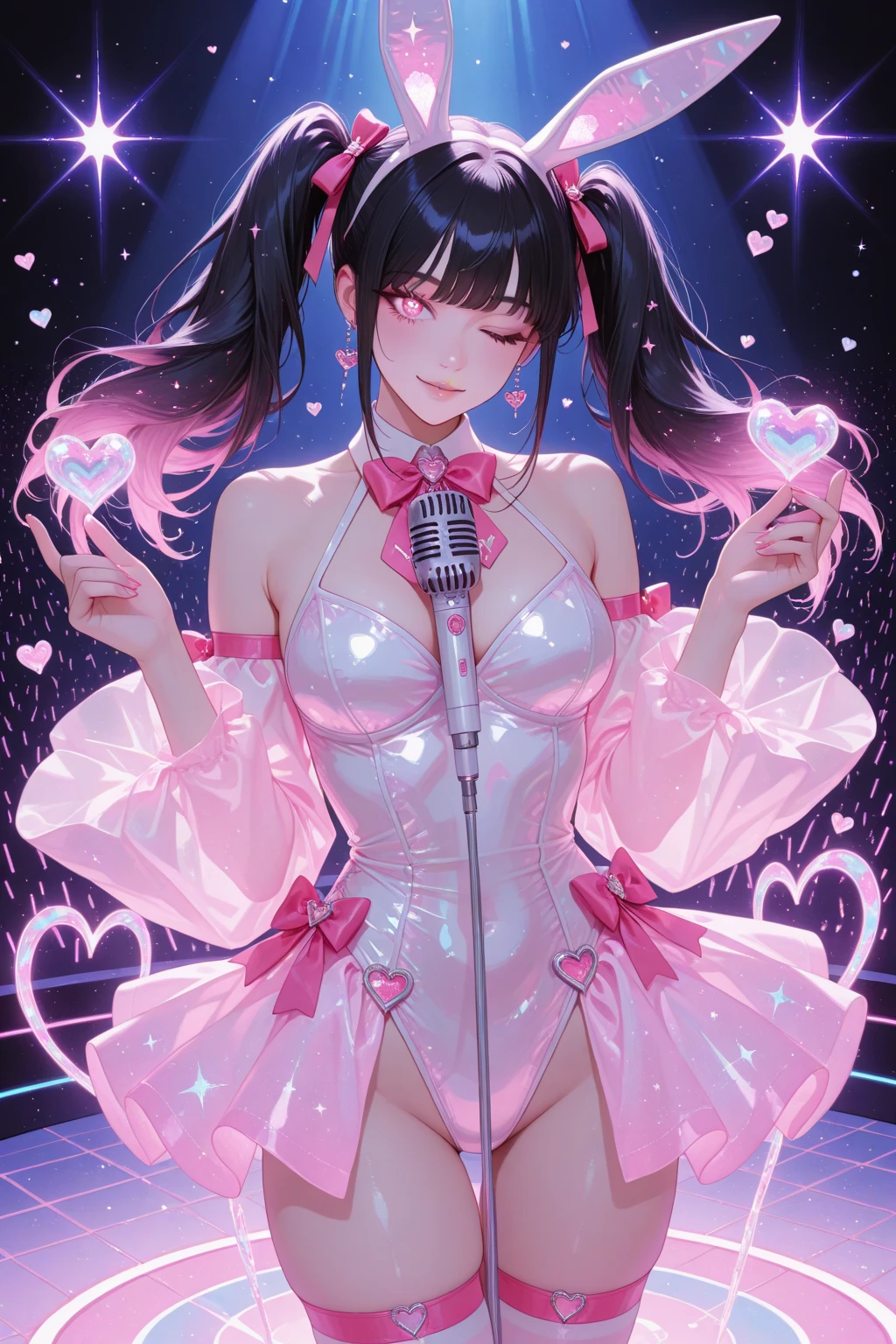{{{{amazing quality, great quality, high quality, very aesthetic, aesthetic, best quality}}}}, 
realistic, photo, shadow, Three-dimensional, absurdres, Digital art, 
{{{{Magical girl}}}}, beautiful girl, one girl, 
black hair, long straight hair, hair, trimmed hair, shiny hair, blunt bangs, short sideburns, 
brown eyes, tareme, 
{{flat chest}}, {{small breasts}}, {{detailed body}}, slim thighs, thin thighs, 
{{Multiple transparent pink slimes leotard}, {leotard peek}}, {{pink sailor collar}}, {{pink elbow_gloves}}, {{red boots}}, 
ribbon trim, red bow tie, heart brooch, thigh strap, white headband, white circlet, white cloak, 
{{both shoulders expose}}, {{covered navel}}, 
{{magic circle}}, Multiple transparent pink slimes clings to the girl's chest, Multiple transparent pink slimes clings to the girl's crotch, Transparent pink slime covers the girl's breasts, Transparent pink slime covers the girl's crotch, Multiple transparent pink slimes caresses a girl's breasts, Multiple transparent pink slimes caresses the girl's crotch, distress, resistance, defeat, inferiority, absurdres, sexual pleasure, troubled face, shy, orgasm, sensitive body, Sweat, trembling, melted  leotard, Multiple transparent pink slimes wear slime, 