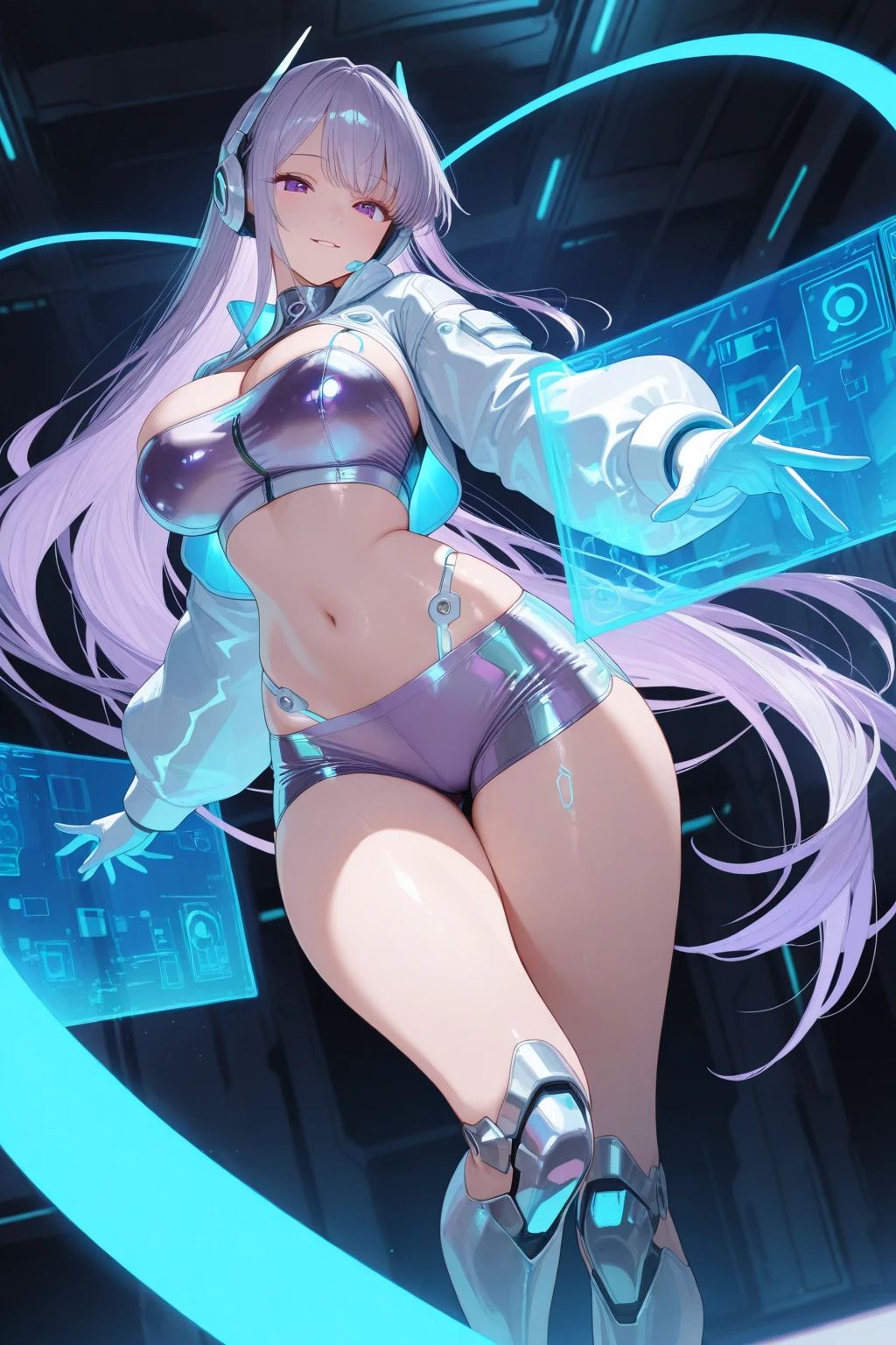 girl spacepunk,(((1girl))),((cute and beautiful black haired girl)),
(Small breasts:1.4),saggy breastlack wavy hair:1.35,absurdly long unkempt hair,messy hair,colored inner hair,ear breathing))),((purple eyes:1.3,upturned eyes:1.erfect eyes,beautiful detailed eyes,rainbow glows ultra-detailed deep pink purple eyes:1.1,gradient eyes:1,finely detailed beautiful eyes:1,symmetrical eyes:1,big highlight on eyes:1.2)),((fat)),(((lustrous skin:1.5,bright skin: 1.5,skin tanned,shiny skin,very shiny skin,shiny body,plastic glitter skin,exaggerated shiny skin,illuminated skin,wet legs))),(spider lower abdomen,narrow waist,wide hip,athletic body,inflated legs,delicate detailed fingers,detailed body,human hands,(detailed face)),
cute,slutty,seductive,erotic,(((nsfw))),
zettai ryouiki,revealing clothing,show skin,(wearing a mechanical space body armor:1.3,micro bikini,bare legs),with micro clothes,almost totally naked,with little clothing,tiny thong,generous neckline,((wet clothes,detailed outfit,detailed clothes)),
(Sexy pose),solo focus,
((((cyberpunk city by the ocean,huge buildings,neon signs,puddles)))),stormy sky,threatening sky,((synthwave background theme,detailed background : 1.25)),((((night,nice lighting decorations,detailed architecture)))),
(best quality,high resolution,sharp focus,ultra detailed,extremely detailed,extremely high quality artwork,(realistic,photorealistic:1.37),8k_wallpaper,(extremely detailed CG 8k),(very fine 8K CG),((hyper super ultra detailed perfect piece)),flawlesasterpiece))),illustration,vibrant colors,(intricate),High contrast,Selective lighting,Double exposure,HDR (High Dynamic Range),Post-processing,Background blur,