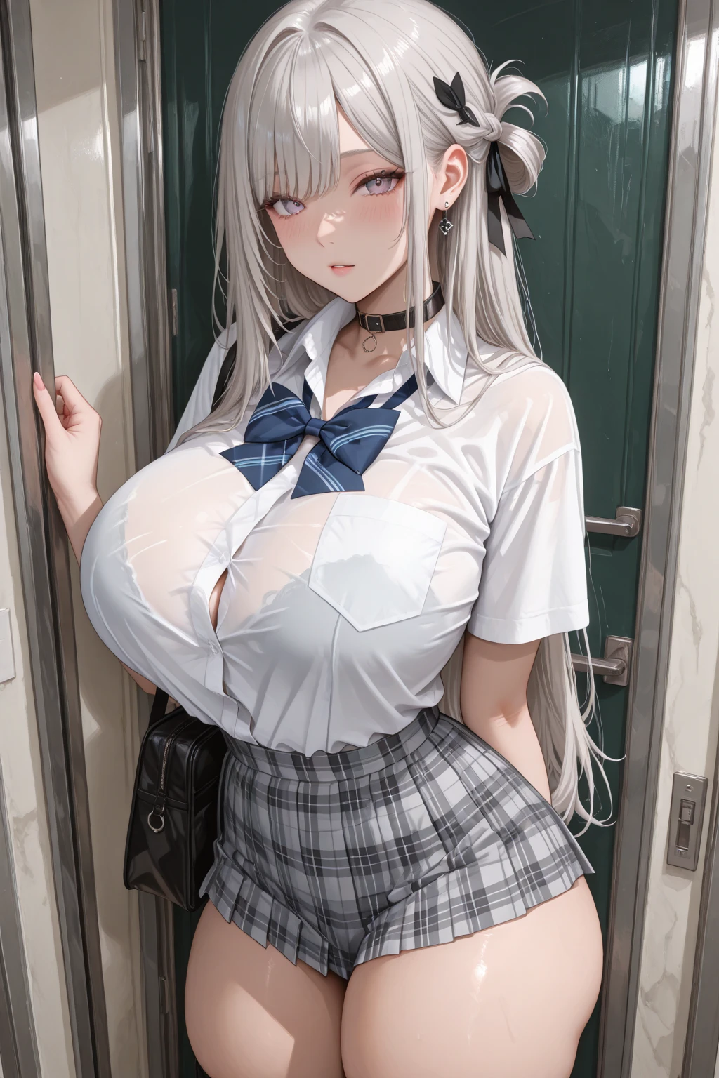 pieces fly、masterpiece、highest quality、Super detailed、High resolution、High resolution、8K portrait、Unity 8k壁紙のHigh resolutionCG、unity 8k wallpaper、cute type little:1.5、:1.5、Highly detailed CG unity 8k wallpaper、realistic、real person、cute type little、 portrait photography、shiny skin、High resolution、(16 years old:1.2)、(1 girl)、beautiful clear eyes、very detailed explanation、delicate face、nice lips、slender body、Middle milk is the same thin waist、thin legs、(city road:1.6)、1 girl, cute type, perfect face, seriously, (blush:1.5),(silver long hair:1.3),((there are many people nearby:1.4)),Middle milk is the same,((school uniform:1.2)),(((clothing lift:1.5))), (((I have nipples))), Detailed description vagina,show vagina,spread legs,spread ,(((Orgasm in the vagina:1.5)))