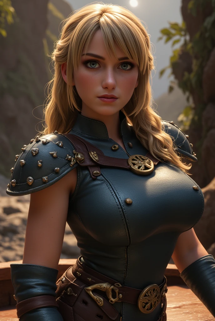 magik,blond hair,blue eyes,horns,bangs,
yellow and black bodysuit,belt,single gauntlet,single pauldron,skin tight,covered nipples,
standing,upper body,cleavage,
night,town,
(insanely detailed, beautiful detailed face,beautiful detailed eyes, masterpiece, best quality),solo,<lora:magik:0.8>,