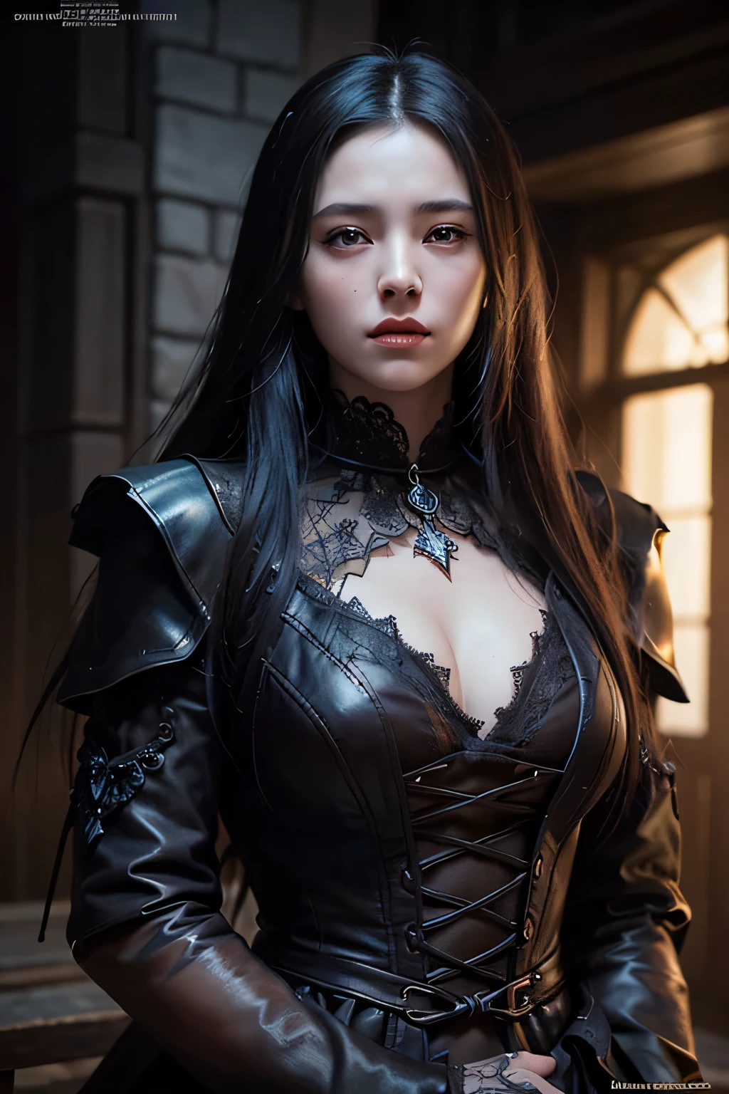 Are you okay、(Best illustrations)、8K UHD resolution、Intricate details、最high quality、Realistic、Ultra-detailed、Best lighting、Best Shadow、Soft lighting、Ultra HD、Dungeons and Dragon、cave、Dungeons、 Necromancer、night、Dark Style、Succubus、Devil's Daughter、Bat Wings,(((Devil horns)))、((((Black-rimmed round glasses))))、(((Huge boobs)))、(Devil's Tail)、(Red eyes glow:1.6)、masterpiece、Beautiful Face、Tyndall effect、Photo Real、(High Definition Skins:1.2)、8KUHD、Digital SLR、high quality、picture、High resolution、 Absurd、Ponytail Distortion、The optimal ratio is four fingers to one thumb、1 girl、hair ornaments、Red Shiny Gem Necklace、gem、Beautiful expression、Body Up、Big breasts are important、Tight waist、Wide ass、Tyndall effect、Photorealistic、(High Definition Skins:1.2)、