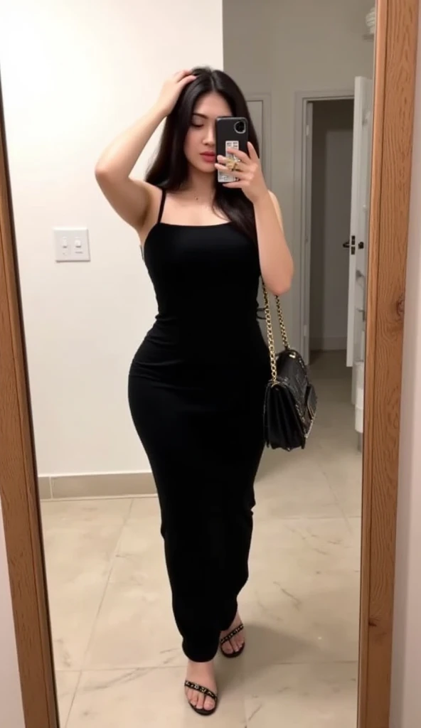 (Royal Sister Style Korean Star 1), (Top Quality, 8k, Masterpiece: 1.3)), Focus: 1.2, Perfect Body Beauty: 1.4, (Smile), (Street: 1.3), Highly Detailed Face and Skin Texture, Fine Eyes, Double Eyelids, Whitening Skin, (Big Wave Hairstyle: 1.3), (Round Face: 1.5), (Sexy Evening Wear:1.4)、