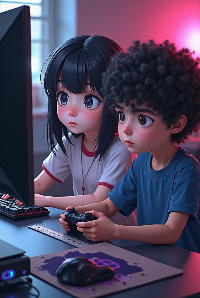 There are two children and a dog sitting on the floor, childrens, Television, pais assistindo, cabrito, Assistir TV, childrens, Tecnologia moderna, television still, award winning cinematic, cinema, Films, children's animated films, interrompendo o grande jogo, videogame ainda, pessoas assistindo ao redor, television show, tecnologia do futuro, Comercial de TV, Vencedor do Oscar, TVs