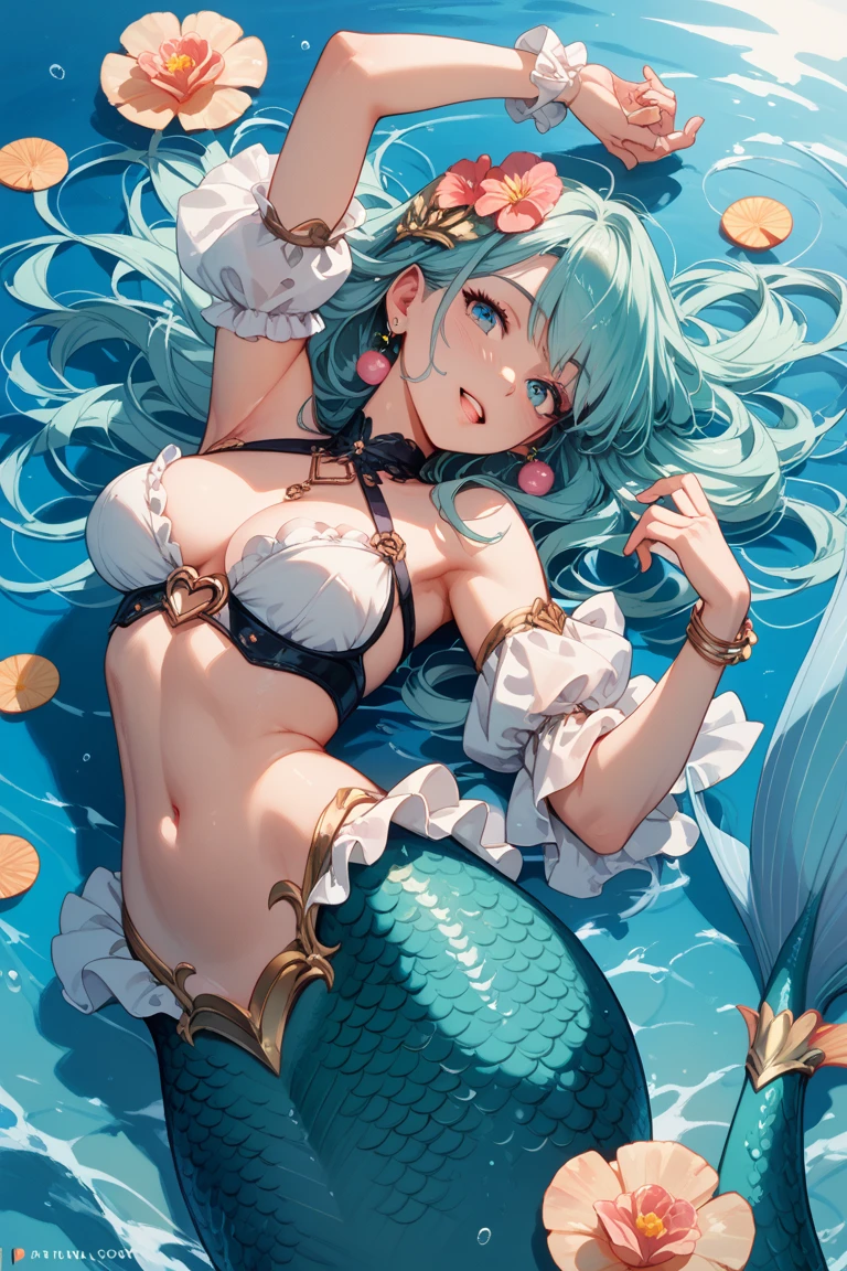 masterpiece, best quality, novel illustration, highres, 18+ mature content, sensual, intimate, emotional, passionate, romantic, sweet, endearing, innocent, pure, captivating, alluring, enticing, mysterious, enchanting, captivating, immersive, mesmerizing, dreamlike, surreal, imaginative, whimsical, artistic, avant-garde, timeless, elegant, sophisticated, chic, refined, unique, original, mesmerizing,((Mermaid Princess:1.3))