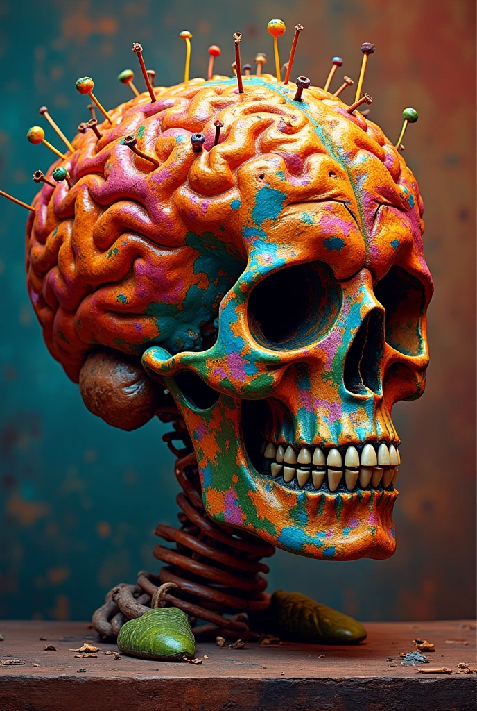 An (extremely detailed:1),vast,weird,chaotic dream landscape of crazy (genetically engineered) brains in a research lab. (hyper-realistic),(overwhelmingly captivating),real intricately elaborate and (insanely strange:1.0) brain alteration with (incredibly absurd:1.0) brain anatomy. Random (Occult Chaos:1) brain nonsense. Hyper-detailed Photography,, Ultra-HD-details