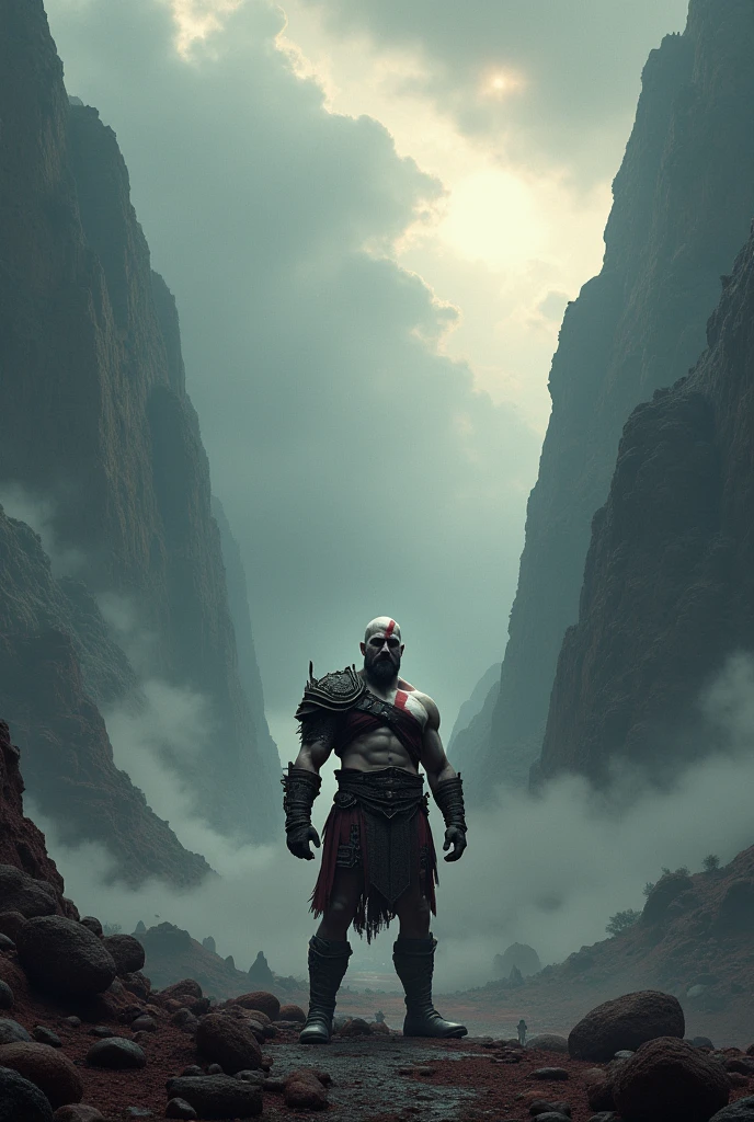 Kratos from God of War is sad.