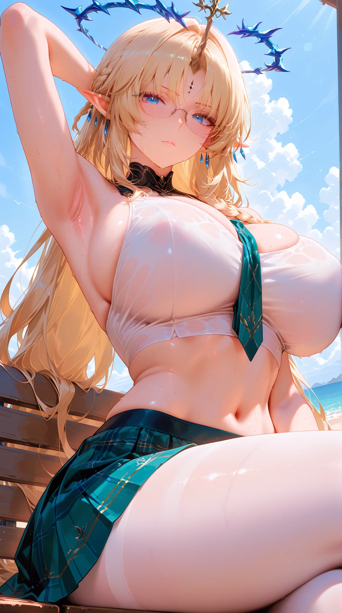 Lucoa big tit busty ((mejor calidad, 8K, obra maestra: 1.3)), cuerpo completo,